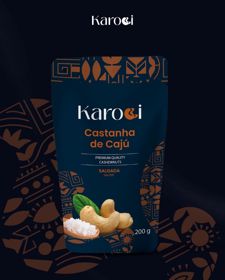 Embalagem Karoci Salgada - Castanha de cajú salgada 200g